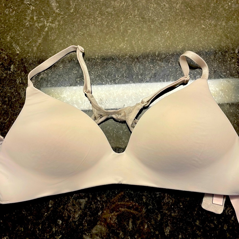 Pink Butterfly Bra